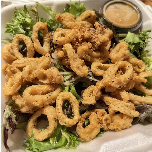Crispy Calamari Salad.